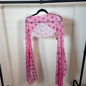 Bamboo Whisper Mesh Bell Sleeves